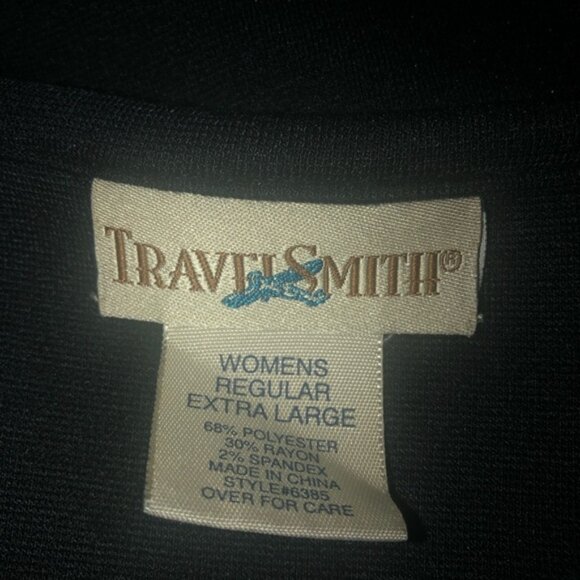 TravelSmith black sleeveless maxi dress size XL - Picture 2 of 5